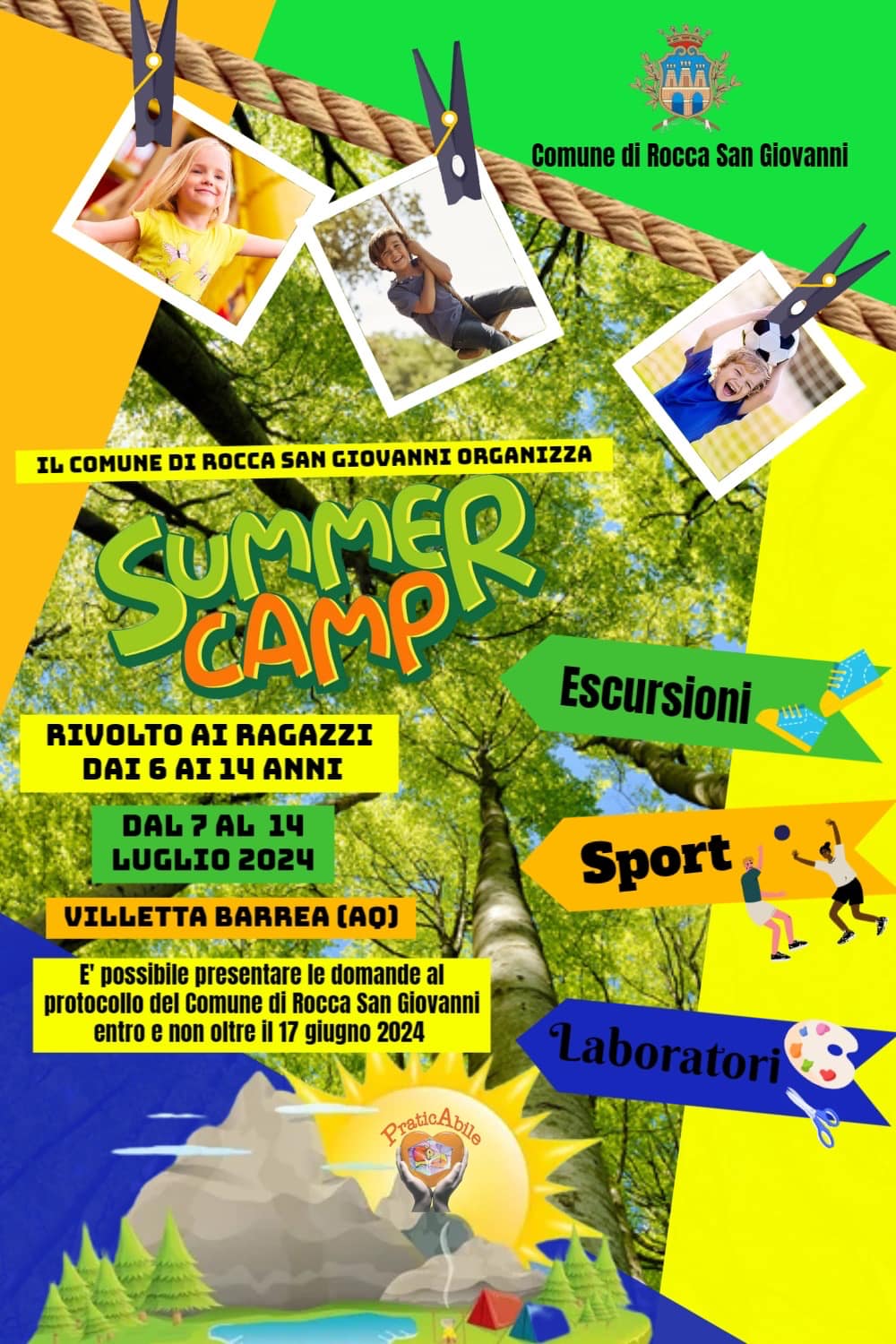 Summer Camp a Villetta Barrea per i giovani di Rocca San Giovanni
