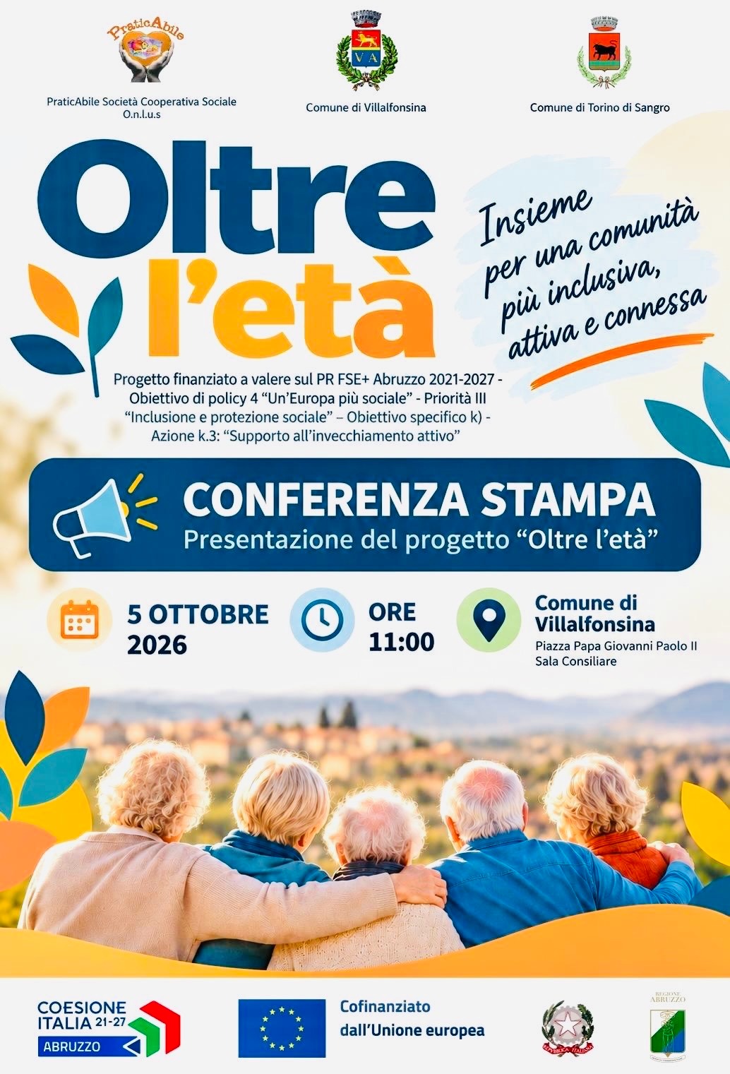 Oltre l’età – Insieme per una comunità più inclusiva, attiva e connessa